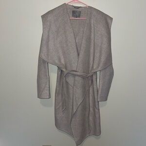 Soia & Kyo Samia Wool Plaid Hooded Coat Size Small